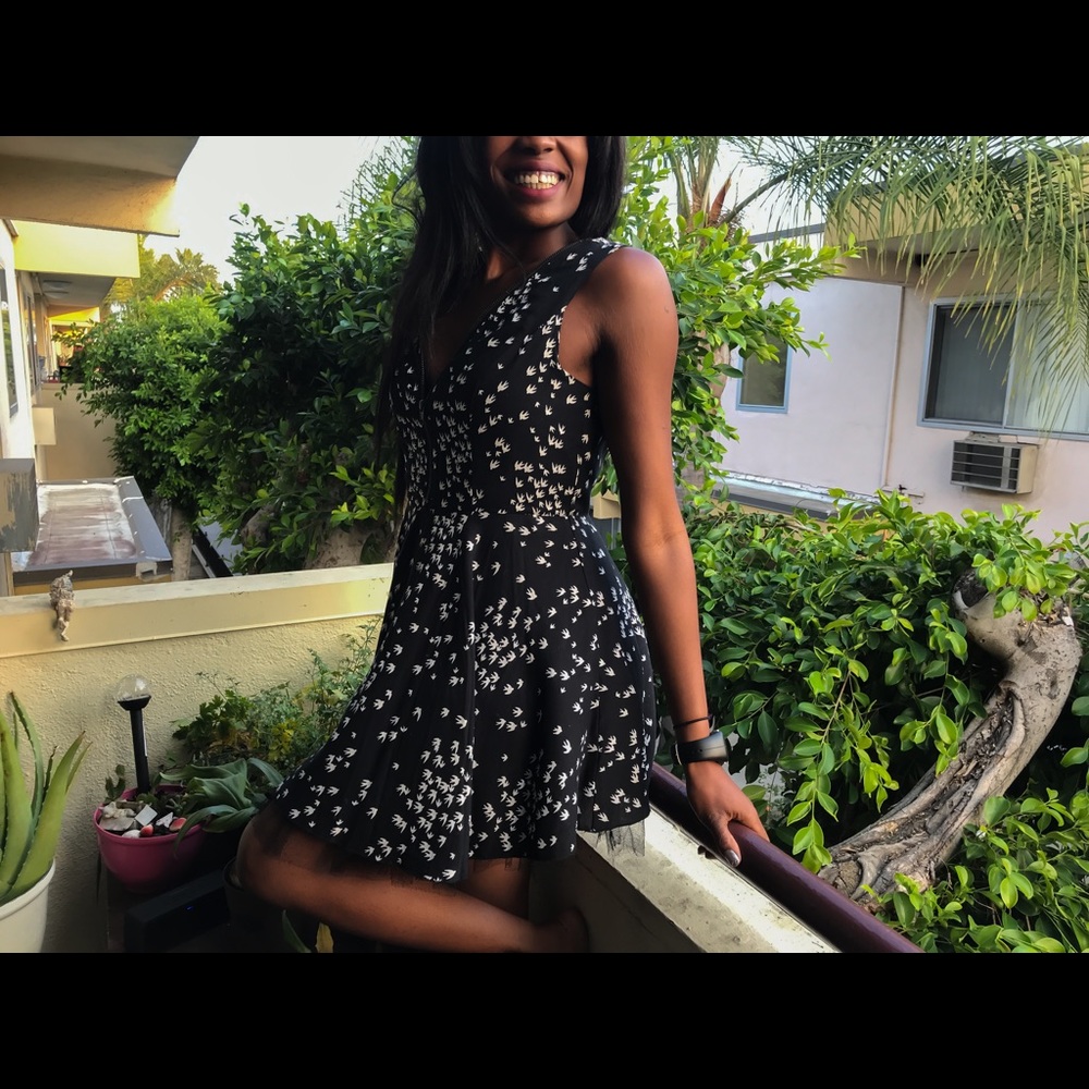 Black and White Party Cocktail Dress